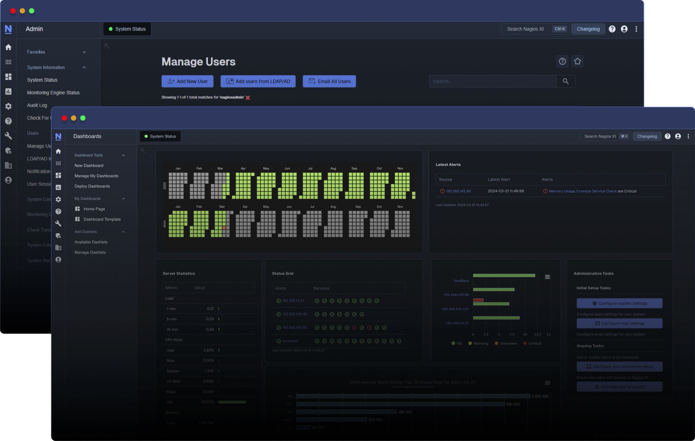 Switch to Nagios Core Services Platform